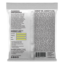 Ernie Ball M-Steel Regular Slinky Electric Strings 10-46 - back of package