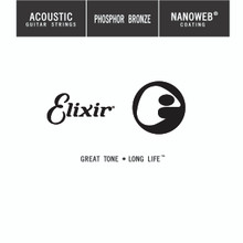 Elixir Nanoweb Phosphor Bronze Acoustic Single String .023