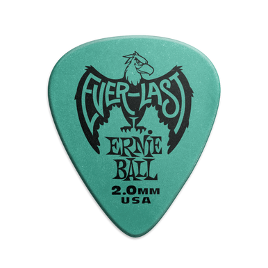 Ernie Ball Everlast Delrin Green single guitar pick 2.0