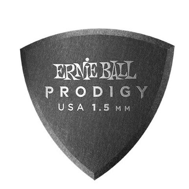 Ernie Ball Prodigy Small Shield Black single guitar pick 1.5