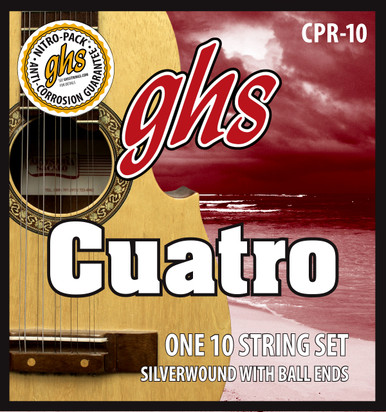 GHS 10-String Silverwound Cuatro Puerto Rican Strings