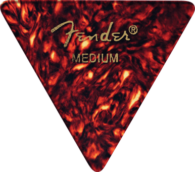 Fender Shell Classic Triangle Medium single guitar pick .71