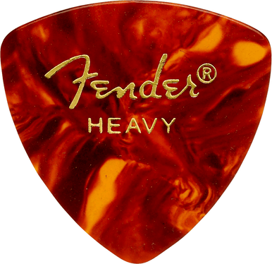 Fender Shell Rounded Triangle Heavy single guitar pick .97