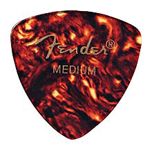 Fender Shell Rounded Triangle Medium single guitar pick .71