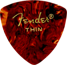 Fender Shell Rounded Triangle Thin single guitar pick .46