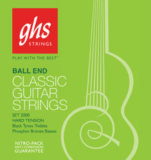 GHS Phosphor Bronze & Black Nylon Guitar Strings High Tension