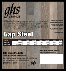 GHS C6 Tuning Nickel Plated Lap Steel Guitar Strings 15-36 back