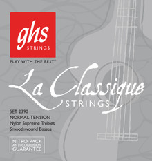 GHS Smoothwound Classical Guitar Strings Normal Tension
