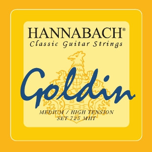 Hannabach Goldin Classical Guitar Strings Medium High Tension