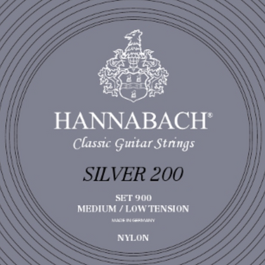 Hannabach Silver 200 Classical Guitar Strings MLT