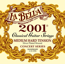 La Bella 2001 Classical Guitar Strings Medium High Tension front package
