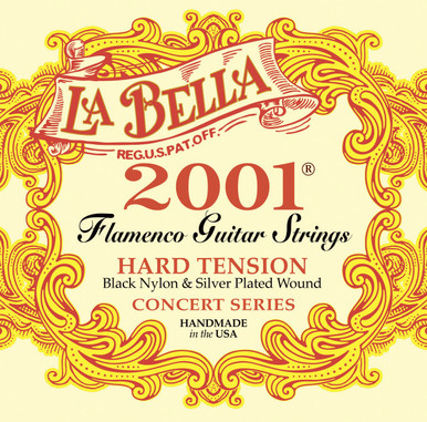 La Bella 2001 Flamenco Guitar Strings Hard Tension