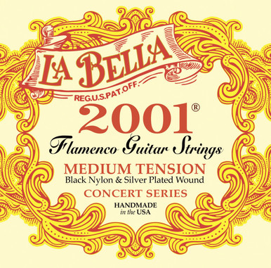 La Bella 2001 Flamenco Guitar Strings Medium Tension
