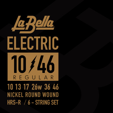 La Bella Hard Rockin Steel Electric Guitar Strings 10-46
