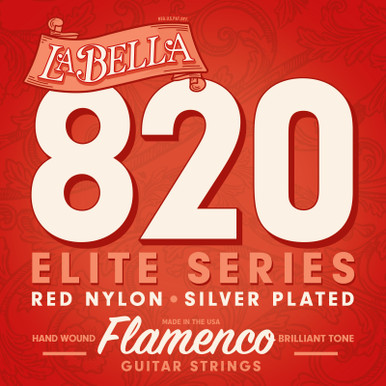 La Bella Elite Flamenco Guitar Strings Red Medium Tension