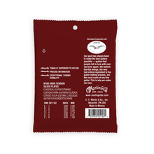Martin Magnifico Classical Guitar Strings Hard Tension back of package