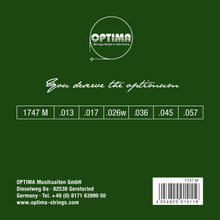 Optima 24K Gold Acoustic Guitar Strings 13-57 back