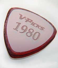 V-Picks 1980 Ruby Red single guitar pick 2.75
