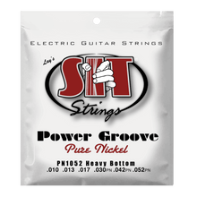 SIT Power Groove Pure Nickel Electric Guitar Strings 10-52