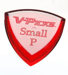 V-Picks Small Pointed Ruby Red single guitar pick 2.75