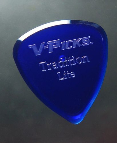 V-Picks Tradition Lite Blue Sapphire single guitar pick 1.5