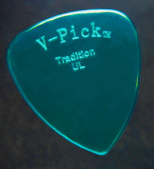 V-Picks Tradition Ultra Lite Teal single guitar pick .8