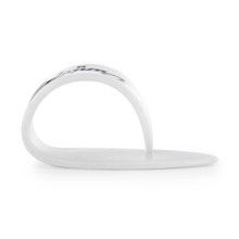 Dunlop Thumbpick Medium White single guitar pick SIDE VIEW