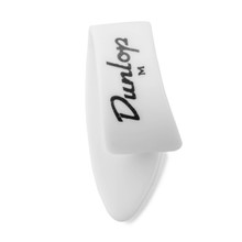 Dunlop Thumbpick Medium White single guitar pick FRONT MAIN VIEW