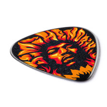 Dunlop Jimi Hendrix '69 Psych Voodoo Fire single guitar pick SIDE VIEW