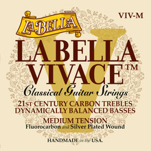 La Bella Vivace Classical Guitar Strings Medium Tension front package