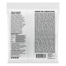 Ernie Ball Tim Henson Signature Electric Guitar Strings - 9.5-46 Gauge - back of package
