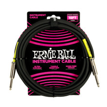 Ernie Ball 15ft Classic Black Instrument Cable Straight-Straight