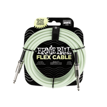 Ernie Ball 20ft Flex Glow In The Dark Instrument Cable Straight