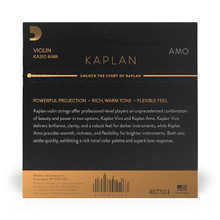 D'Addario Kaplan Amo 4/4 Ball End Medium Violin Strings back of package