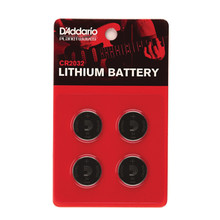 D'addario CR2032 3V Lithium Batteries 4-Pack