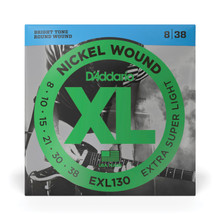 D'Addario XL Nickel Electric Guitar Strings 8-38