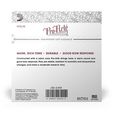 D'Addario Pro Arte 4/4 Ball End Medium Violin Strings back of package
