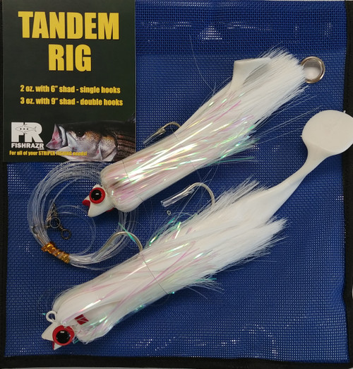 Striper Tandem Lures White