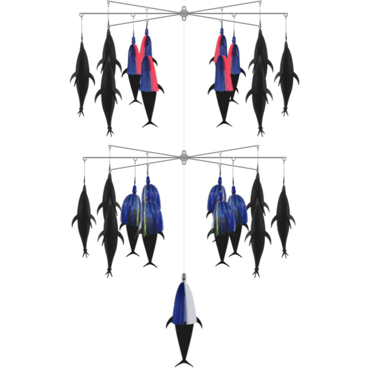 Saltwater Fishing Teasers Value Strip Stainless Dredge Bar