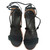 Second Hand Bared Galah Black Plaited Leather Sandals