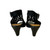 Second Hand Womens Sandler Bandit Black Nubuck Leather Shoes