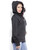 Black organic cotton hoodie