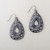 Francina Gunmetal Teardrop Earrings Starfish Project Fair Trade