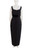 Vintage Cue Sleeveless Black Long Dress