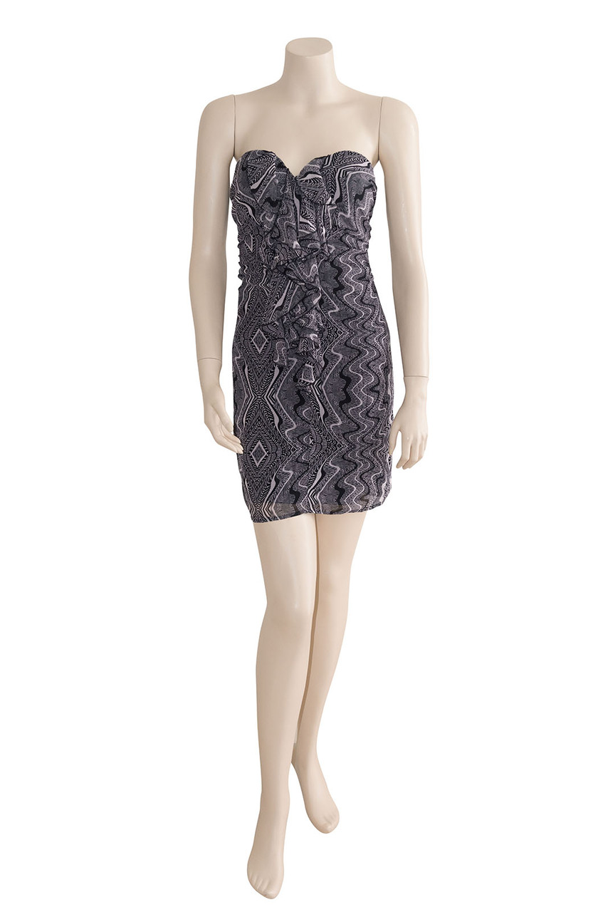 guess strapless dress