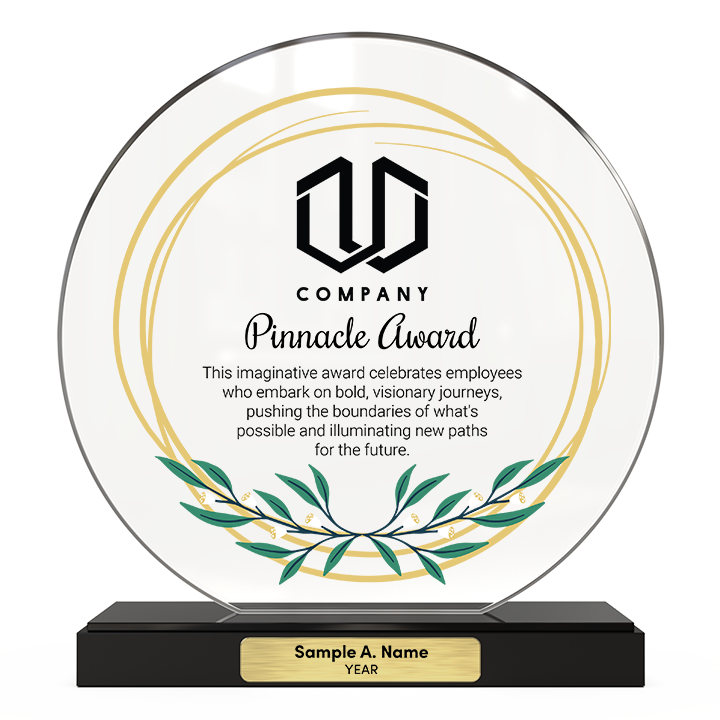 9" Acrylic Circle Award