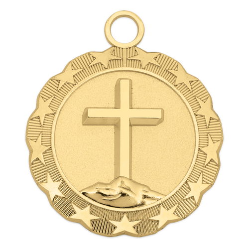 gold religion medallion