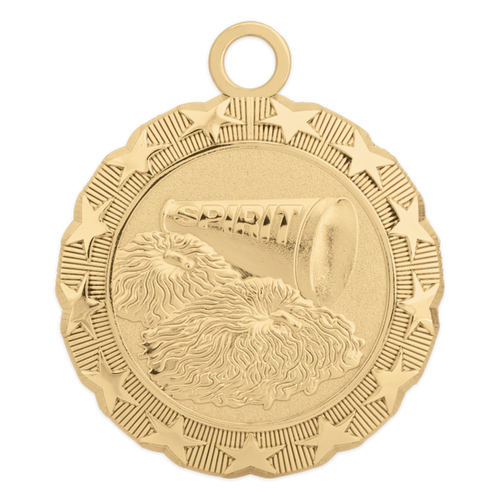 gold spirit and/or cheer medallion