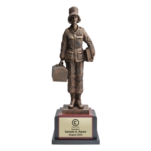 Maintenance Woman desktop sculpture