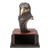 Eagle Head desktop sculpture with blank black plate